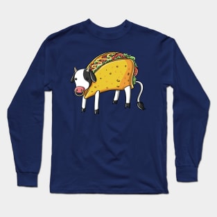 Copy of Cute Funny Taco Lover Cow Farmer For Kids Men Gift Long Sleeve T-Shirt